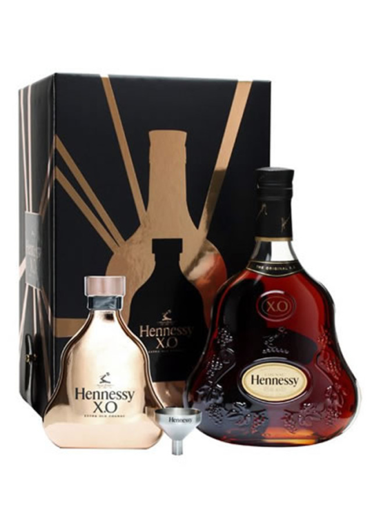 Hennessy xo 70cl flask pack